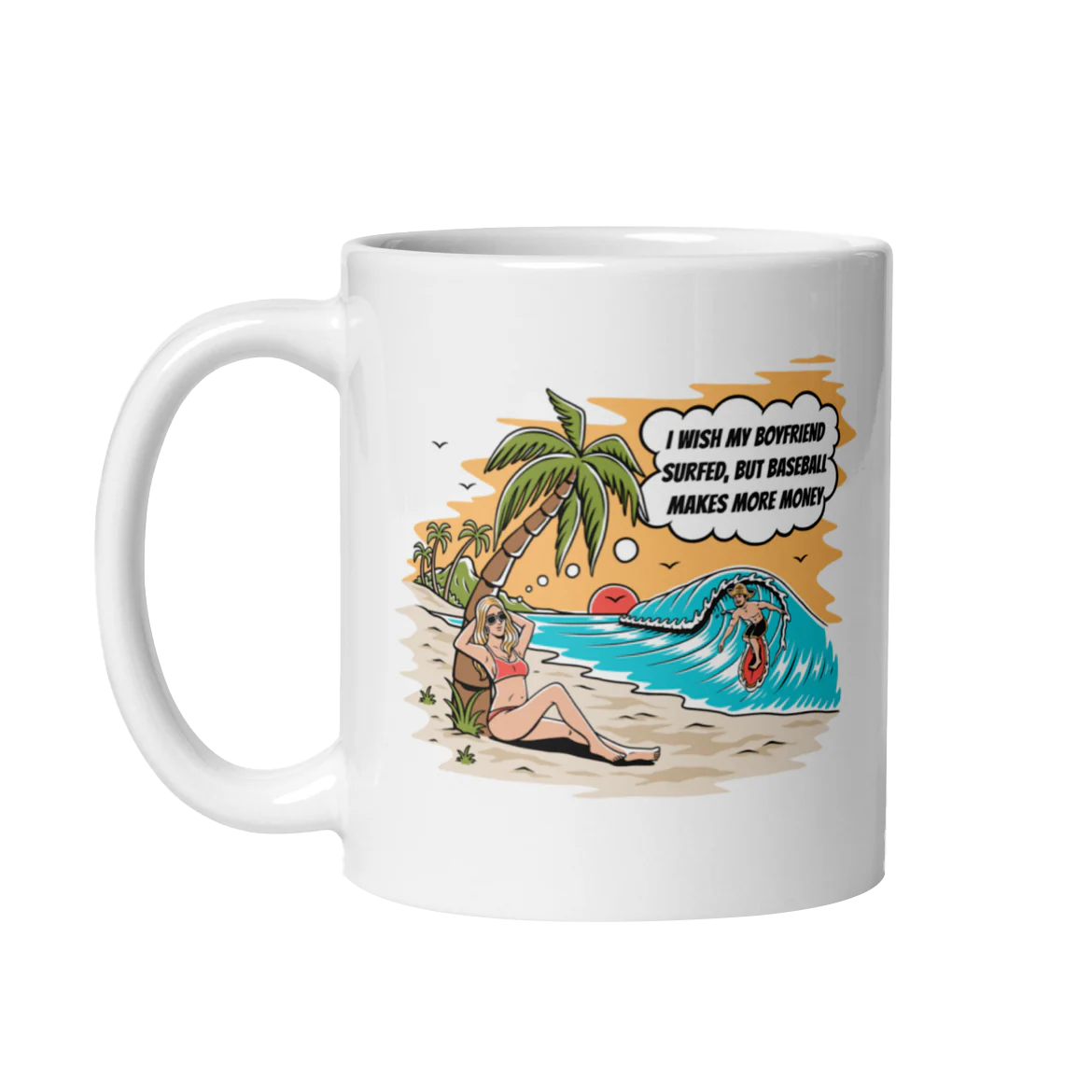 Surf Dreams and Salary Caps Mug (white)